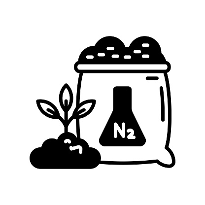 Nitrate Fertilizers icon in vector. Logotype