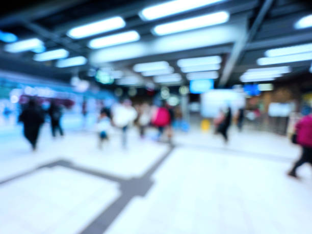 istock Blurred people at subway station, transportation background 2040167088