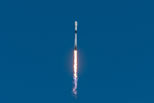 SpaceX Falcon 9 launches the NG-20 mission to the International Space Station at 12:07PM on January 30, 2024. This is the first time a Falcon 9 has launched a Northrop Grumman Cygnus Cargo Capsule. Credit: Brandon Moser/90.7 WMFE
