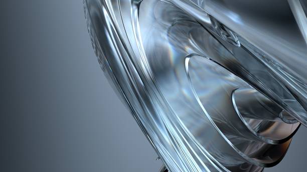 istock Dark Atmosphere Clear Glass Refraction and Reflection Luxury Chic Elegant Modern 3D Rendering Abstract Background 2040215351