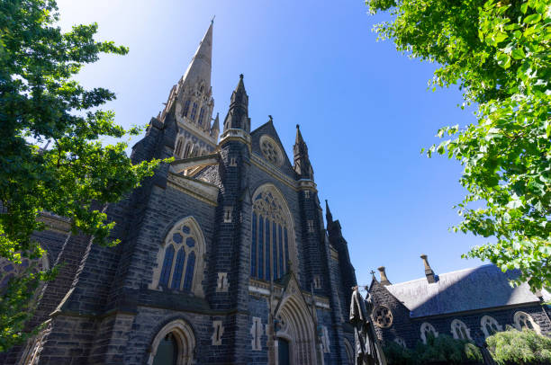 istock St Patrick's Cathedral and spire in Melbourne, Australia. 2040217007