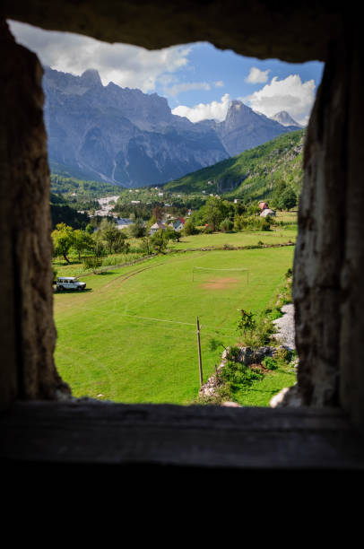 istock Thethi from window Albanian Alps 2040218084