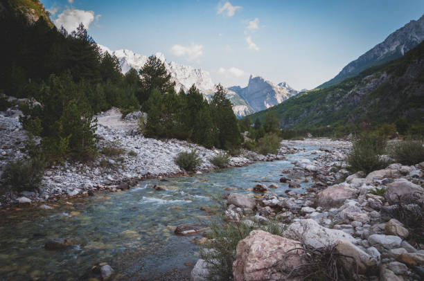 Theth Albanian Alps Landscape in summer