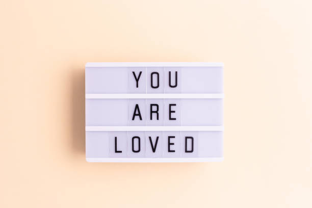 istock Lightbox with quote You are loved. 2040219231