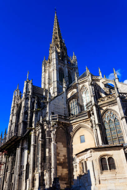 The church of Saint-Maclou church in Rouen, France. One of the best examples of the Flamboyant style of Gothic architecture in France The church of Saint-Maclou church in Rouen, France. One of the best examples of the Flamboyant style of Gothic architecture in France 7676 stock pictures, royalty-free photos & images