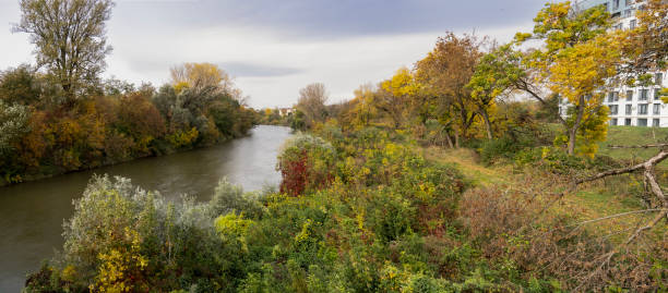 istock river bank, autumn on the river 2040232527