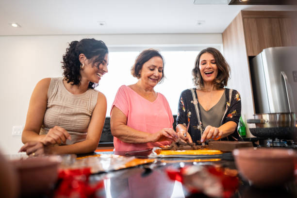 istock Family making chocolate eggs to celebrate Easter at home 2040259434