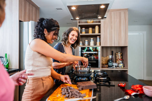 istock Family making chocolate eggs to celebrate Easter at home 2040259951