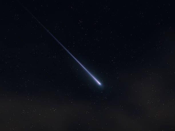 istock Bolide at night. Beautiful falling star. 2040263370