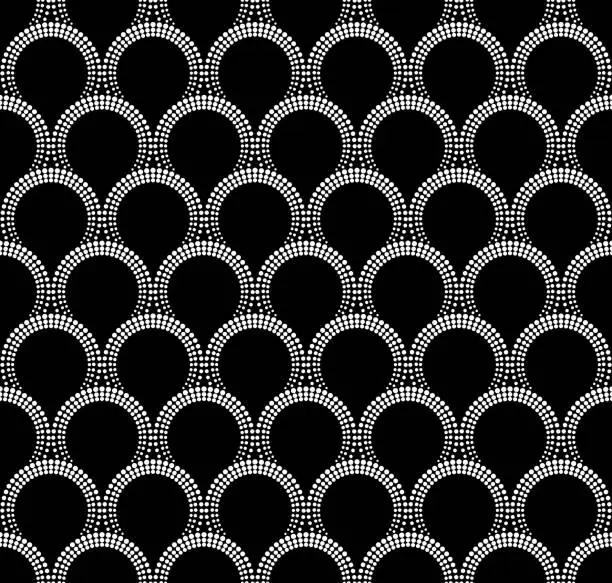 Vector illustration of seamless abstract wavy pattern