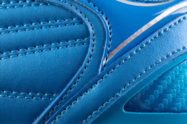istock Leather sports sneaker with stitching. 2040303307