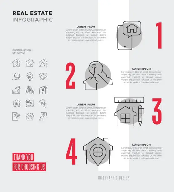 Vector illustration of Real Estate Infographic