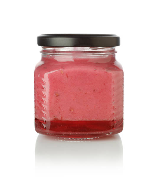 istock Berry dessert in a glass jar isolated. 2040353926