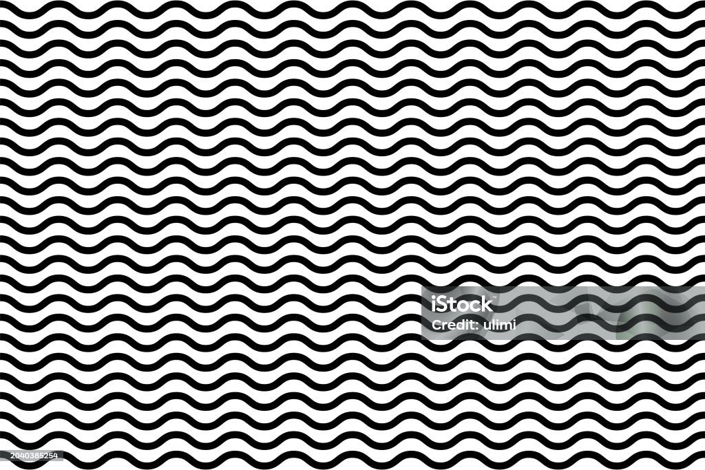 Simple Wave Pattern Inverse Wave Pattern Stock Illustration - Download Image Now - Abstract ...