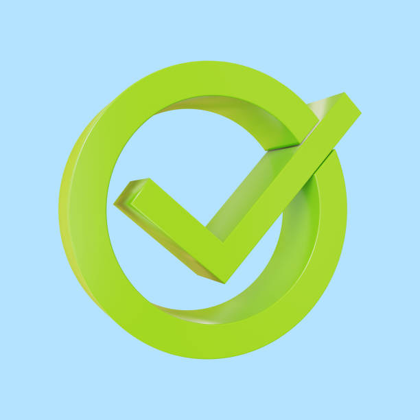 istock Tick Mark Sign Approval Symbol 3d illustration 2040400539