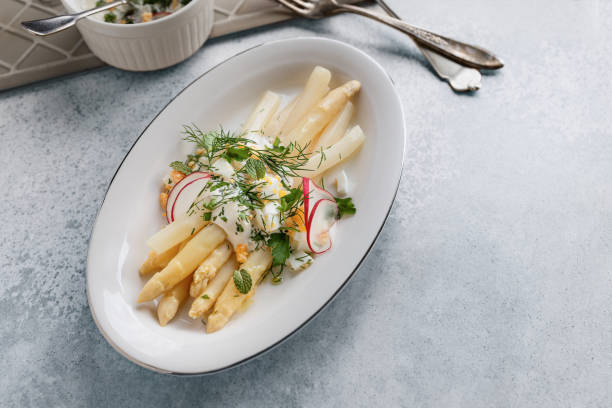 istock White asparagus salad on table ready to eat 2040442536