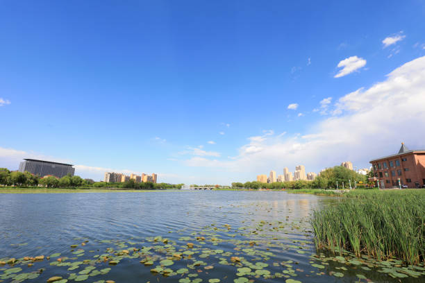 istock Waterfront City architectural scenery, North China 2040474691
