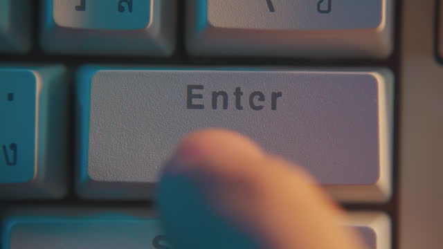 Pressing Enter key on a mechanical keyboard