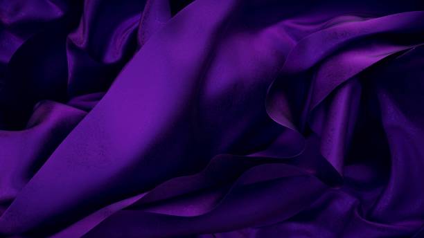 istock Vivid purple petal pattern on dark backdrop, resembling a flowering plant 2040522841