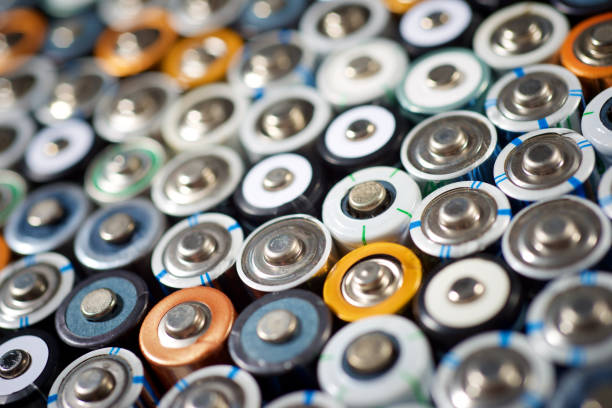 istock Closeup of a set small AA batteries 2040539266