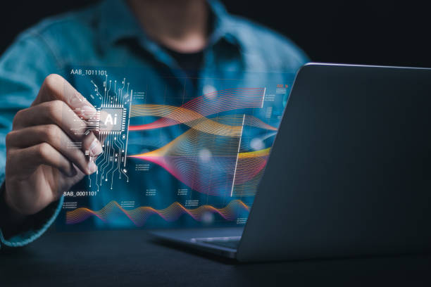 istock Ai tech concept, businessman use laptop with Ai tools for artificial intelligence use analytics, automation and autonomous brain. big data management. 2040546282