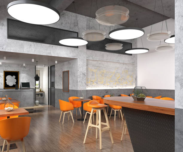 istock 3d render of care bakery restaurant interior 2040581359