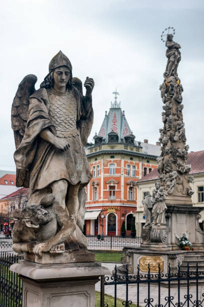 Baroque Plaque column (Immaculata) in city Kosice in Slovakia