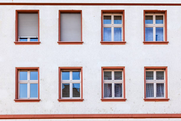 istock facade of an old house with window 2040586845