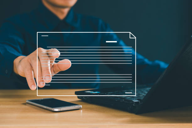 istock Business performance evaluation form, business people use computers to make online evaluation forms, fill in digital evaluation forms, do questionnaire evaluation and online evaluation. 2040597543