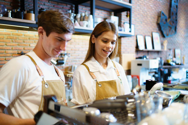 istock Coffee shop and brewers. 2040610983
