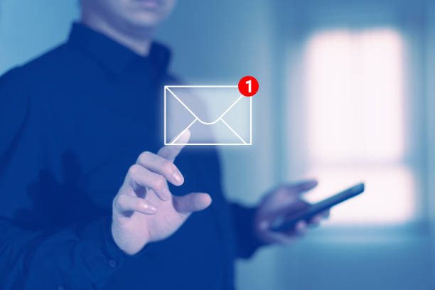 istock user touch email sign with alert notification on screen show up internet technology 2040611499