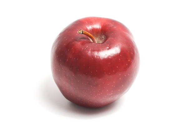 istock Fresh organic red apple delicious fruit side view isolated on white background clipping path 2040617809