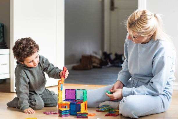 istock Mom and baby are playing 2040622037