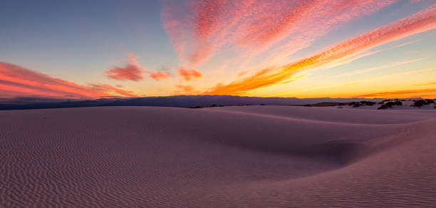 istock White sand during a colorful sunrise. White Sands National Monum 2040653972