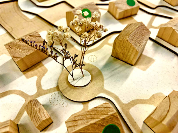 istock A sustainable wooden village model 2040683218