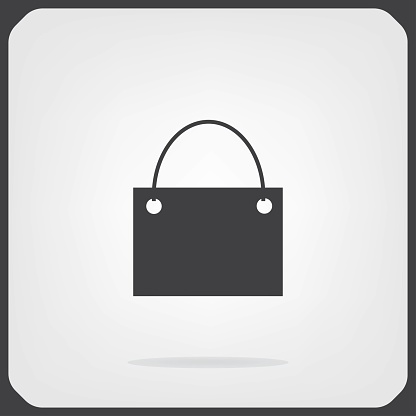 Shopping basket icon. Shopping basket flat design.
