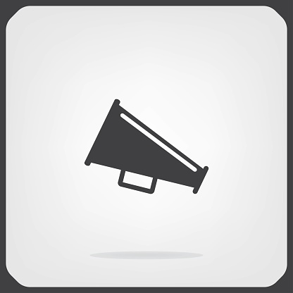 Megaphone, loudspeaker icon. Loud-hailer symbol