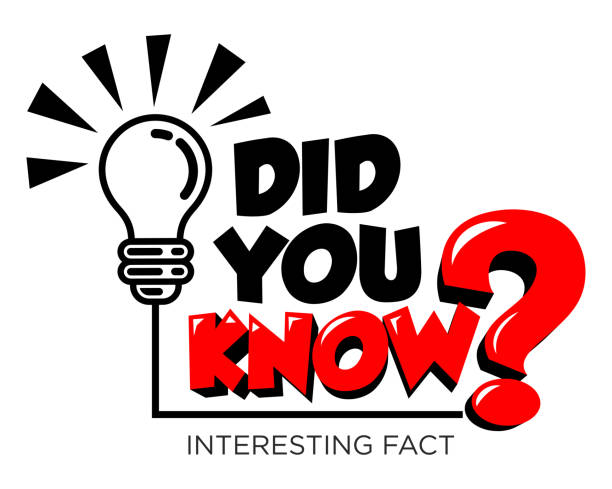 Did you know interesting fact16 Did You Know label design with light bulb and rays. Vector on transparent background. fact bubble stock illustrations