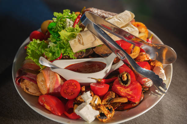 Served with potato salad with mayonnaise