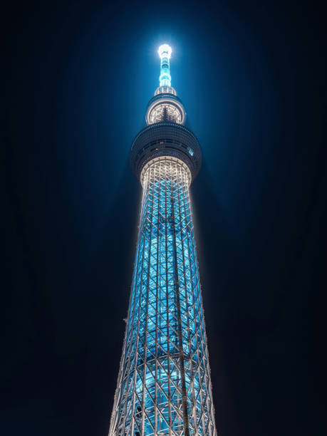 istock Architectural Landmark Tokyo Skytree Illuminated at Night in Tokyo, Japan. 2040838175
