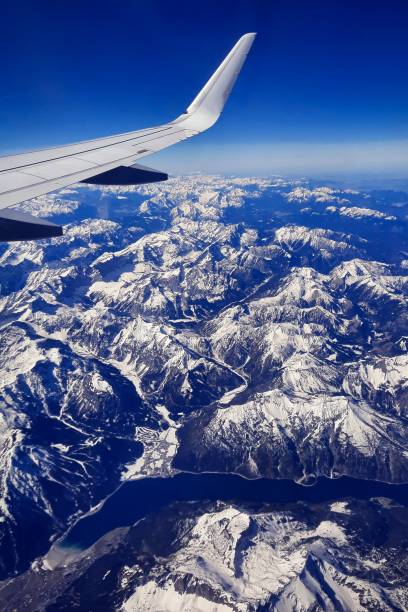 The Alps are a huge and incredible collection of mountains with different hights. Their highest point is usually covered with snow. There are some cities and lakes located between the mountains.