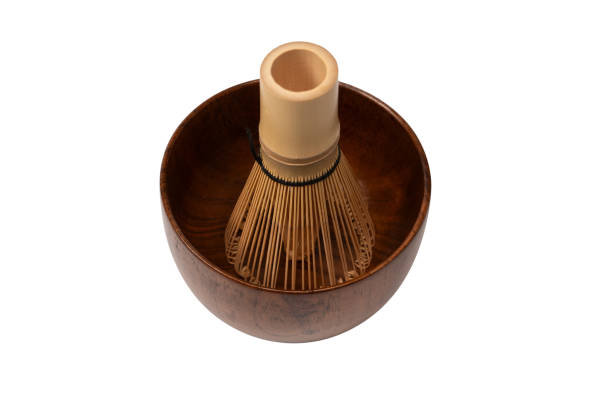 istock Bamboo crown and bamboo bowl isolated on a white background. 2040935270