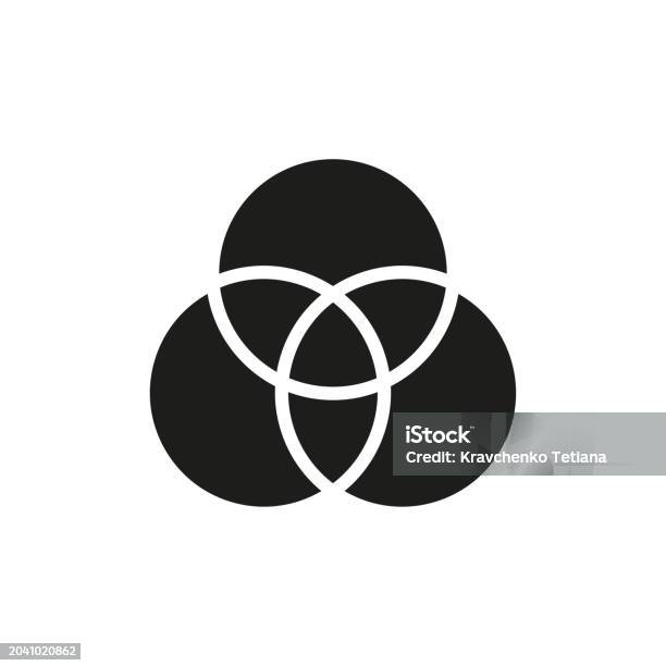 Interlocking Circles Design Unity And Connection Concept Simple ...