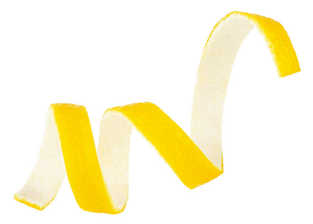 istock Lemon twist peel isolated on a white background. Fresh citrus fruit. 2041060868