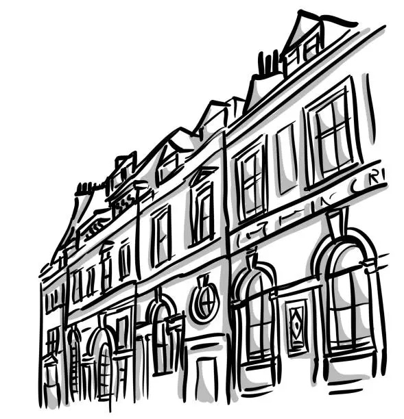 Vector illustration of ClassicEuropeanArchitecture