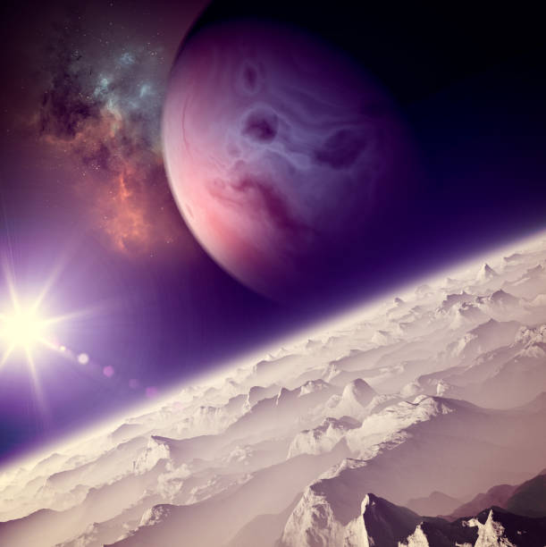 istock Planets and exoplanets of unexplored galaxies. Sci-Fi. New worlds to discover 2041162331
