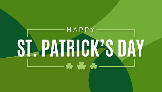 St. Patrick's Day abstract background, card design. Vector illustration