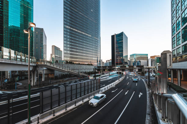 istock Street scene at Shiodome, Tokyo 2041270342