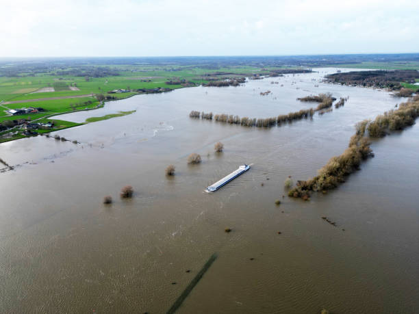 istock High water in the Ijssel river, Holland 2041324305