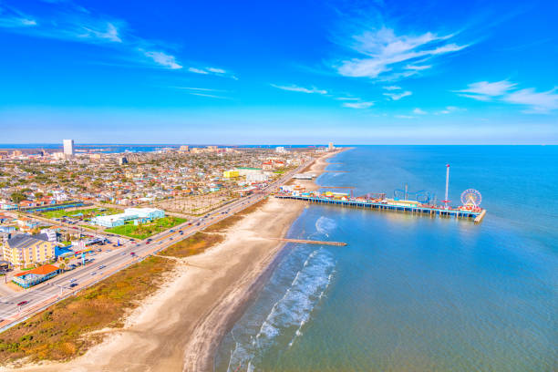 istock Galveston Beach Aerial 2041355139